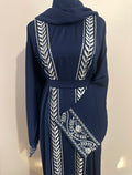 Navy Branch Abaya Set