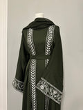 Olive Branch Abaya Set