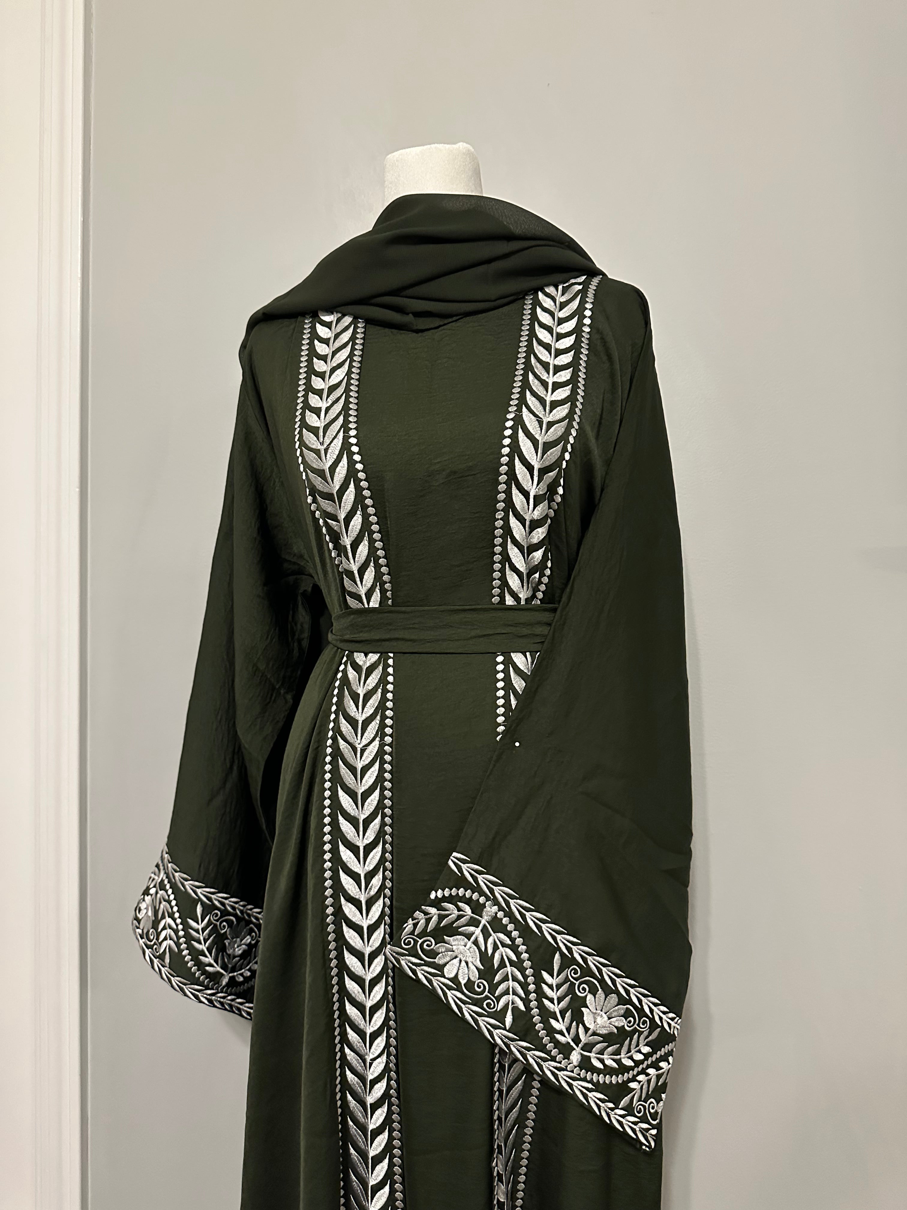 Olive Branch Abaya Set