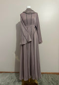 Taupe Beaded Abaya